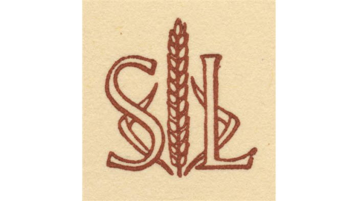 Logotyp för Sveriges Lantbruksförbund. 1950.