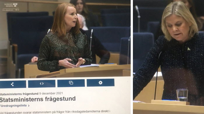 Magdalena Andersson frågas ut av Annie Lööf