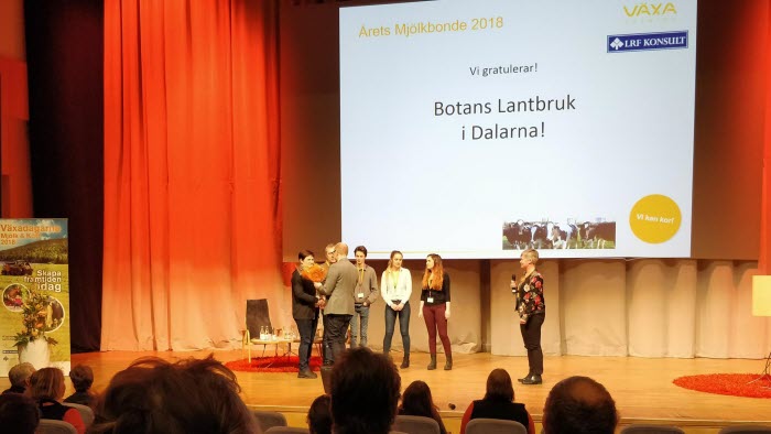 Årets mjölkbonde 2018, Botans Lantbruk, LRF Dalarna, Gagnef