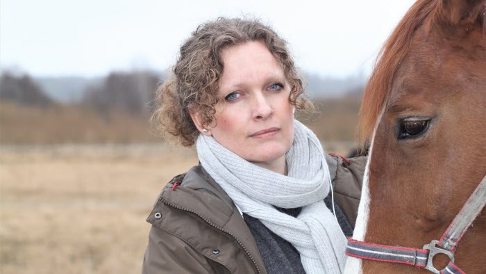 Erica Lindberg och en häst