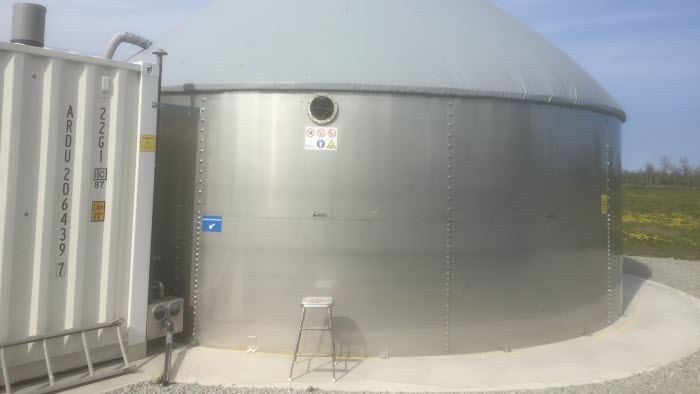Biogasanläggning, projekt minska klimatpåverkan hos lantbruksföretag